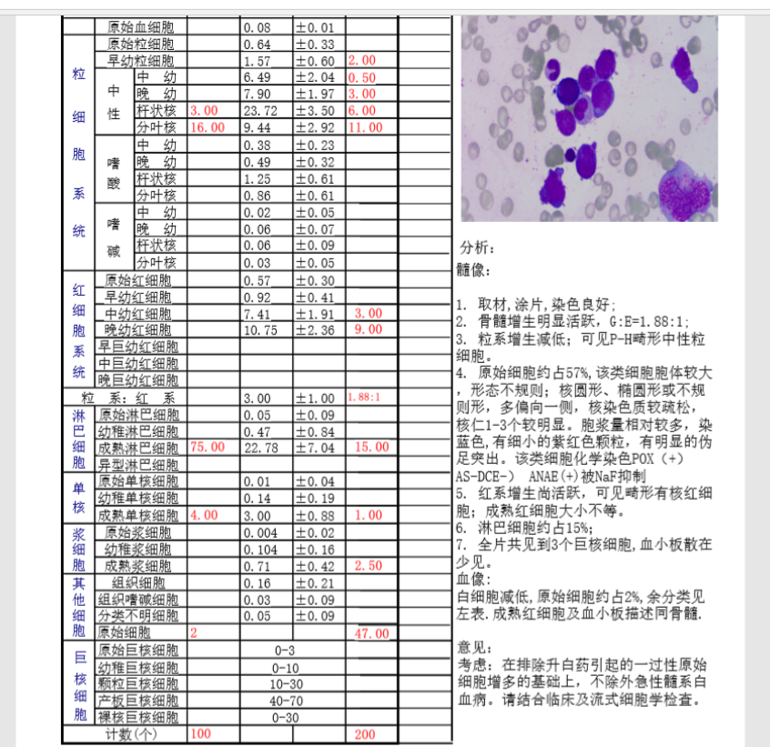 再生障碍性贫血还是m5型白血病