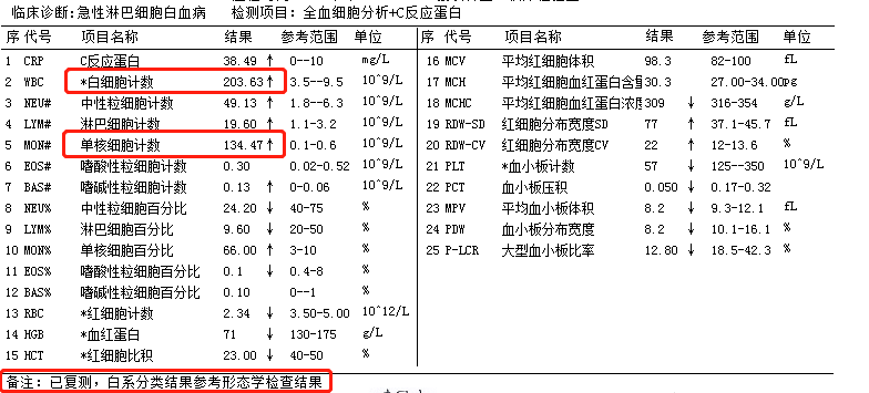 外周血涂片报告图片