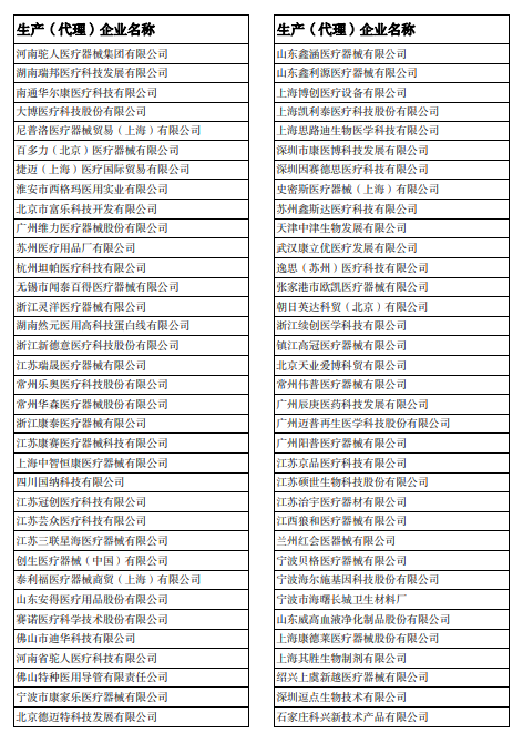 本次涉及的投標企業包括美敦力,強生,雅培,史賽克,波科,百多力,捷邁