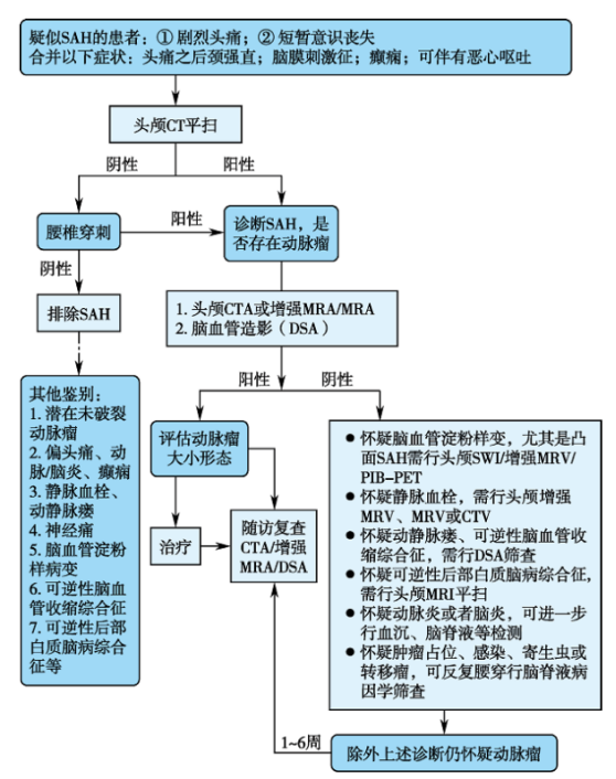 中国脑血管病临床管理指南(节选版)—— 蛛网膜下腔出血临床管理[j].